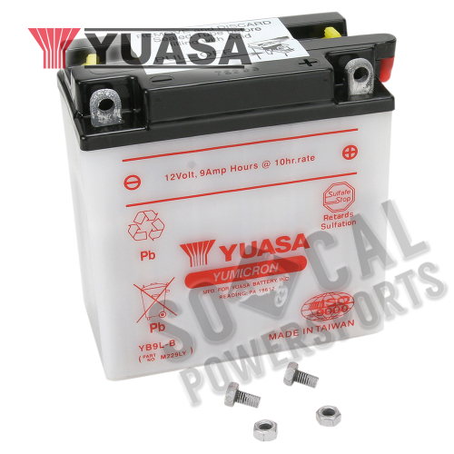 Yuasa - Yuasa Yumicron Battery - YB9L-B - YUAM229LY