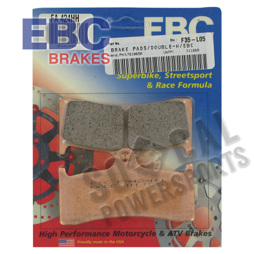 EBC - EBC Double-H Sintered Brake Pads - FA424HH