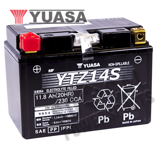 Yuasa - Yuasa Factory Activated Maintenance Free Battery - YTZ14S - YUAM72Z14