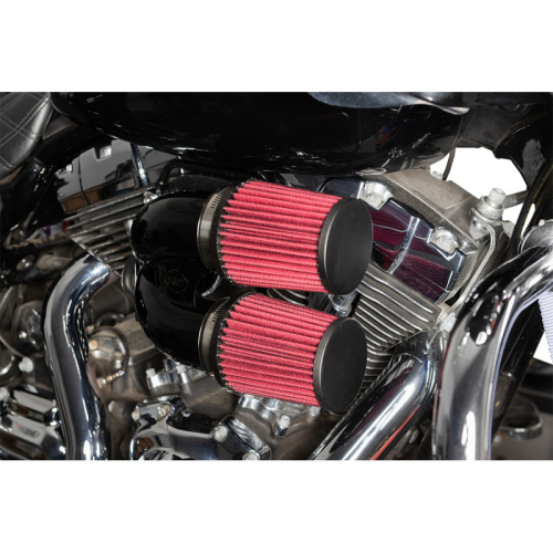 S&S Cycle - S&S Cycle Tuned Induction Air Cleaners - Gloss Black - 170-0637A