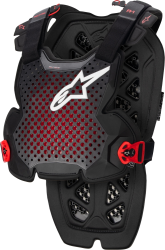 Alpinestars - Alpinestars A-1 V2 Chest Protector - 6700123-1431-XXL - Anthracite/Black/Red - XL-2XL