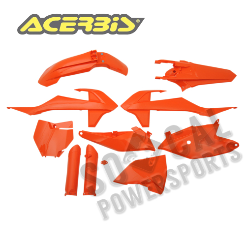 Acerbis - Acerbis Full Plastic Kit - Orange - 2686025226