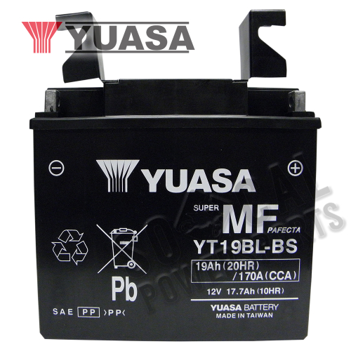 Yuasa - Yuasa High Performance Maintenance Free Battery - YT19BL-BS - YUAM6219BL