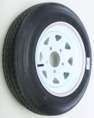 AWC - AWC Bias C/6 Ply, 8 Spoke, Trailer Tire/Wheel Kit - 4.80-12 - 5/4.5 - TA2024012-71B480C