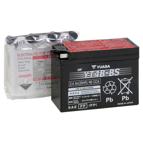 Yuasa - Yuasa Maintenance Free Battery - YT4B-BS - YUAM62T4B