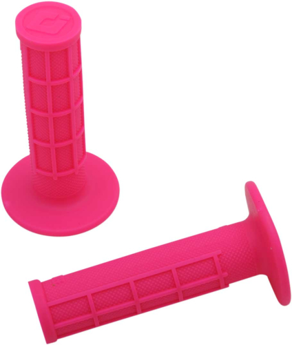 ODI - ODI MX Single-Ply Half Waffle Grips - Pink - H01RFP