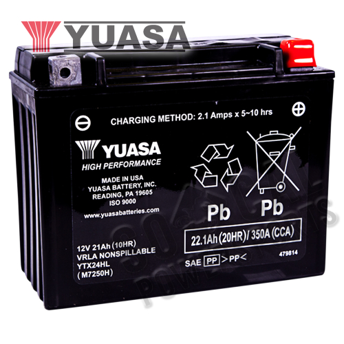 Yuasa - Yuasa High Performance Maintenance Free Battery - YTX24HL - YUAM7250H