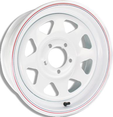 AWC - AWC 8 Spoke Steel Trailer Wheel - 12x4 - 4/4 - 8024040