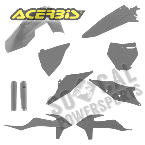 Acerbis - Acerbis Full Plastic Kit - Gray - 2726490011