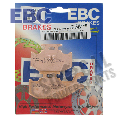 EBC - EBC R Series Long Life Sintered Brake Pads - FA428R