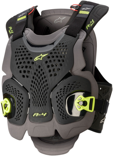 Alpinestars - Alpinestars A-4 Max Chest Protector - 67015201155XS/S - Black/Yellow - XS-Sm