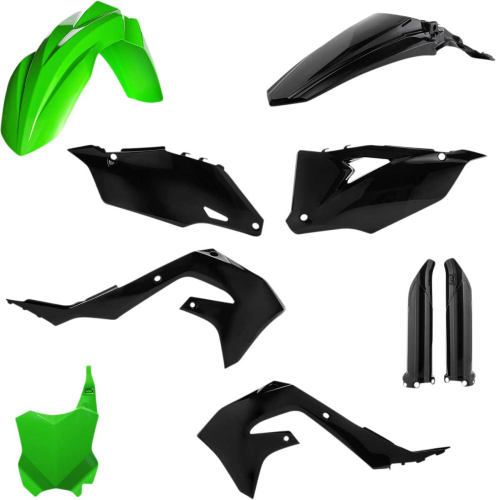 Acerbis - Acerbis Full Plastic Kit - Green/Black - 2736291089