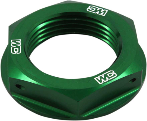 Works Connection - Works Connection Steering Stem Nut - Green - 24-338