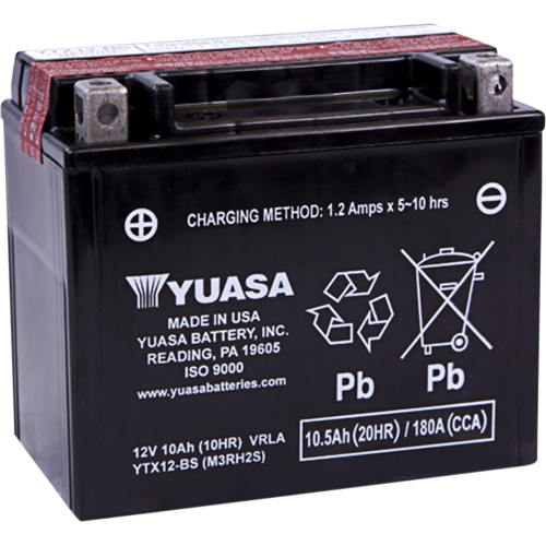 Yuasa - Yuasa Maintenance Free Battery - YTX12-BS - YUAM3RH2S (PLT-144)