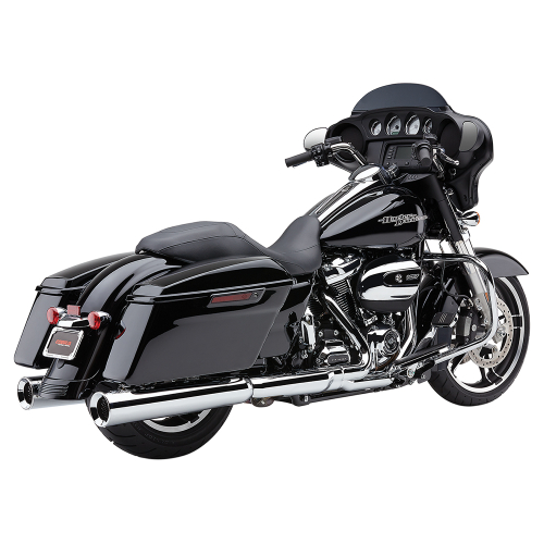 Cobra - Cobra PowrFlo 4-1/2in. Slip-On Mufflers - Chrome - 6214