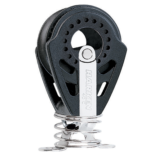 Harken - Harken 40mm Carbo Block w/Spring &amp; Eyestrap