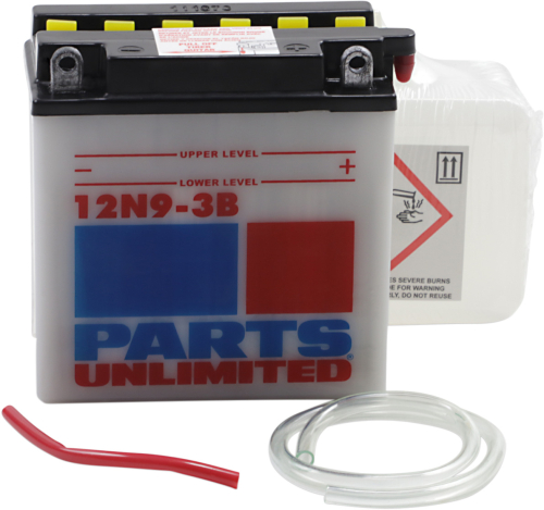 Parts Unlimited - Parts Unlimited 12V Conventional Battery Kit - 12N9-3B-FP