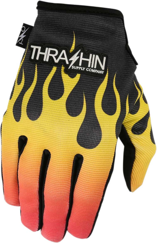 Thrashin Supply Company - Thrashin Supply Company Stealth Flame Gloves - SV1-07-12 - Flame - 2XL