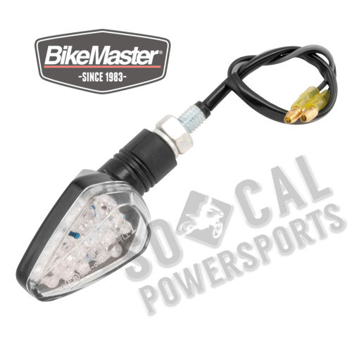 BikeMaster - BikeMaster Arrow Head LED Turn Signals - Black - 266222