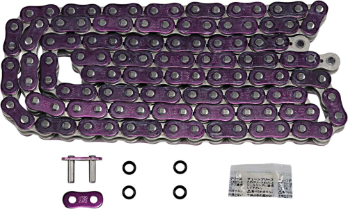 EK Chain - EK Chain 520 ZVX3 Series ZX-Ring Chain - 120 Links - Purple - 520ZVX3-120AP