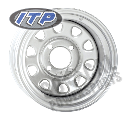 ITP - ITP Delta Steel Wheel - 12x7 - 4+3 Offset - 4/137 - Silver - D12F137