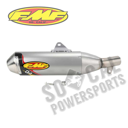 FMF Racing - FMF Racing Q4 Spark Arrestor Slip-On - Aluminum Muffler - Stainless Midpipe - 042149