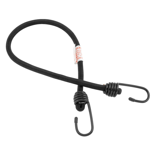 BikeMaster - BikeMaster Bungee Cords - Heavy Duty - 24in. - 2 Hooks - Black - 100124