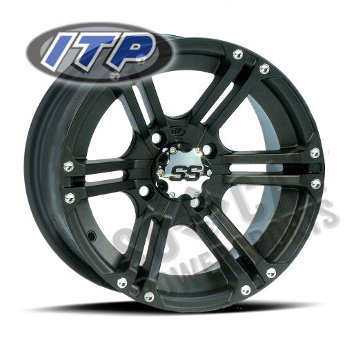 ITP - ITP SS212 Wheel - 12x7 - 4+3 Offset - 4/156 - Black - 1228366536B