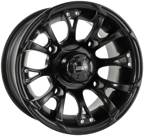 Douglas Wheel Tire - Douglas Wheel Tire Nitro Wheel - 12x7 - 4+3 Offset - 4/136.5 - Black - 989-30B