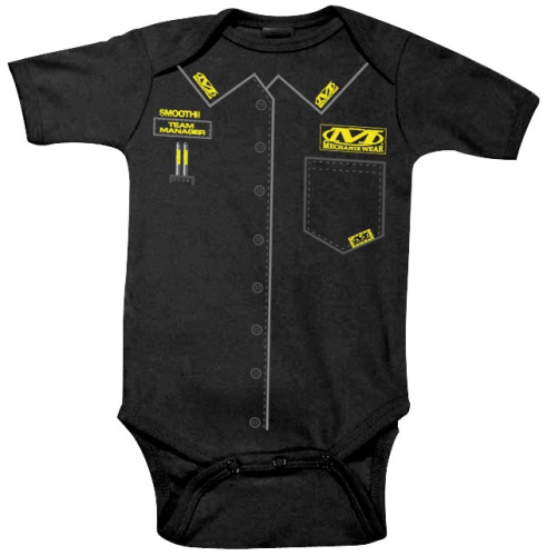 Smooth - Smooth Mechanix Wear Infant Romper - 1616-102 - Black - 6-12 months