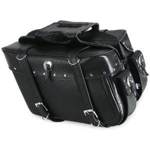 All American Rider - All American Rider Slant Flap-Over Style Saddlebag - Medium - Studded - 3036RVT