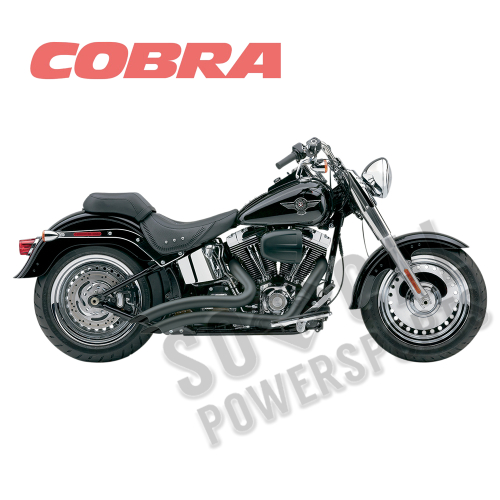 Cobra - Cobra Speedster Short Swept Exhaust System - Black - 6224B