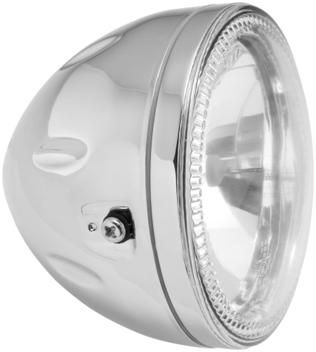 BikeMaster - BikeMaster Angel Halo Headlight with CCFL - Side Mount - Chrome - FA54 CHR