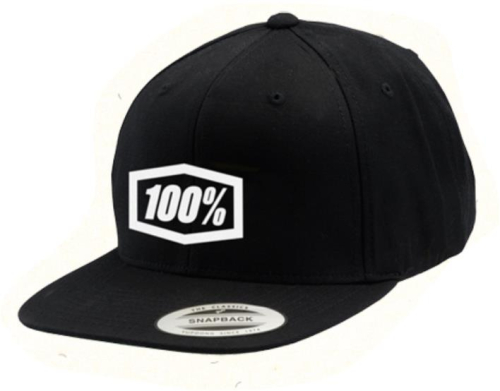 100% - 100% Corpo Snapback Hat - 20015-001-01 - Black/White - OSFM