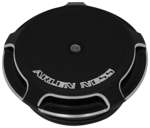 Arlen Ness - Arlen Ness Gas Cap - Beveled - L.E.D. Gauge - Black - 70-300