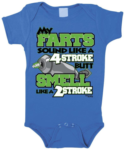 Smooth - Smooth MX 4 Stroke Infant Romper - 1628-101 - Blue - 3-6