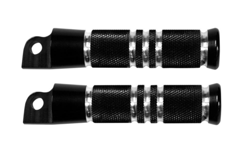 Accutronix - Accutronix Male-Mount Foopegs - Knurled Grooved 5in. - Night Series - RP111-KGN