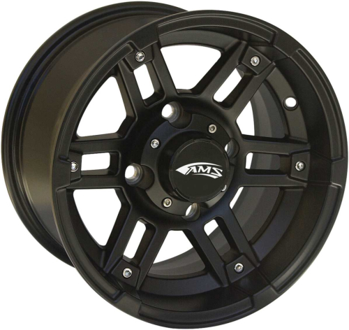 AMS - AMS Roll N 104 Wheel - 12x7 - 5+2 Offset - 4/110 - Matte Black - 2709-039AM