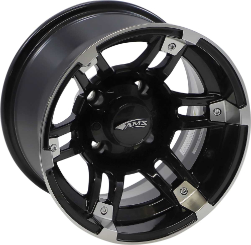 AMS - AMS Roll N 104 Wheel - 12x7 - 2+5 Offset - 4/110 - Machined Black - 2744-031AB