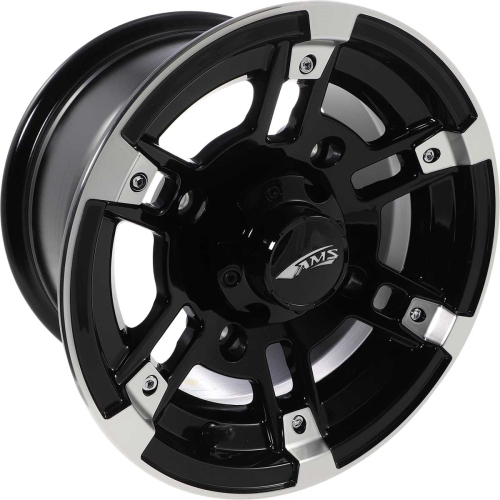 AMS - AMS Roll N 104 Wheel - 12x7 - 4+3 Offset - 4/156 - Machined Black - 2748-031AB