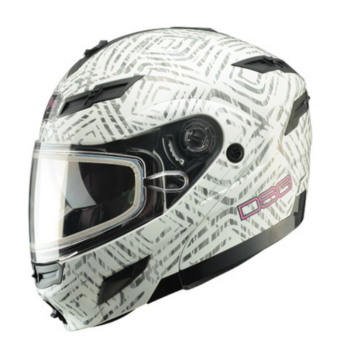 G-Max - G-Max DSG GM54S Aztec Snow Helmet - 97496 - Black - Large