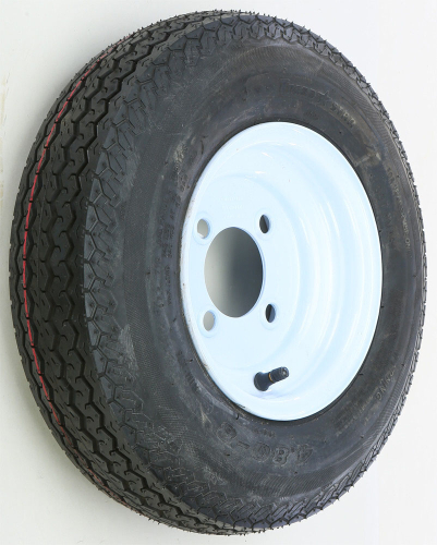 AWC - AWC Bias B/4 Ply, Standard, Trailer Tire/Wheel Kit - 5.70-8 - 5/4.5 - TA2283712-70B570C