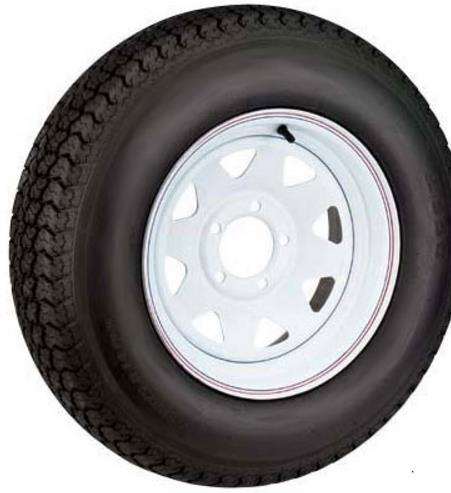 AWC - AWC Bias B/4 Ply, Standard, Trailer Tire/Wheel Kit - 18.5x8.5-8 - 4/4 - TA2287040-70B18.5C