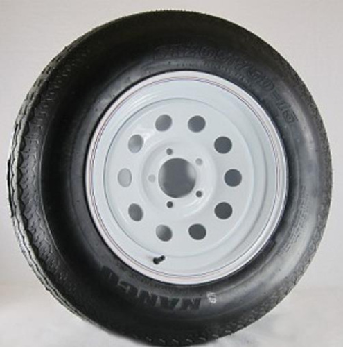 AWC - AWC Bias D/8 Ply, 8 Spoke, Trailer Tire/Wheel Kit - H78-15 (225/75-15) - 6/5.5 - TA2056060-71BH78D