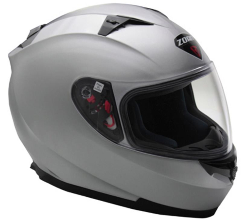 Zoan - Zoan Blade SV Solid Snow Helmet with Double Lens Shield - 035-124SN - Silver - Small