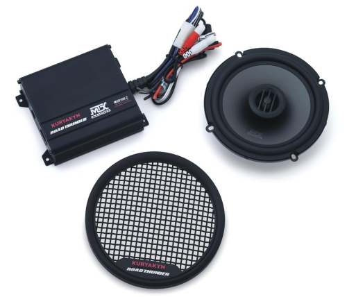 Kuryakyn - Kuryakyn Road Thunder Fairing Speaker Kit by MTX - Satin Black - 2718