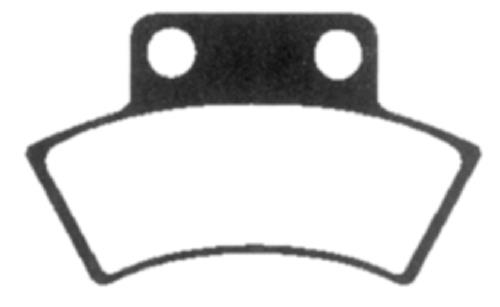 Emgo - Emgo Sintered Brake Pad Set - Rear - Standard Shoe - 97mm x 40mm x 7mm - 91-48841