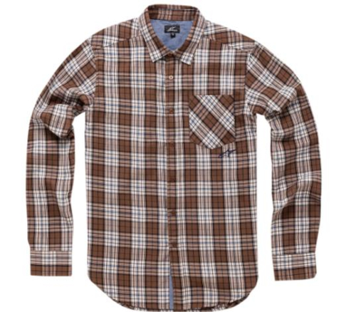 Alpinestars - Alpinestars Process Long Sleeve Shirt - 10363100380L - Brown - Large