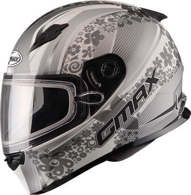 G-Max - G-Max FF49 Elegance Snow Helmet - G2492246  TC12 - Matte White/Silver - Large