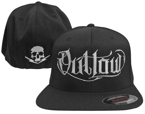 Outlaw Threadz - Outlaw Threadz Script Hat - SOS03 - Black/White - OSFM